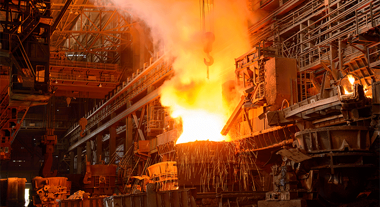 A indústria metalúrgica